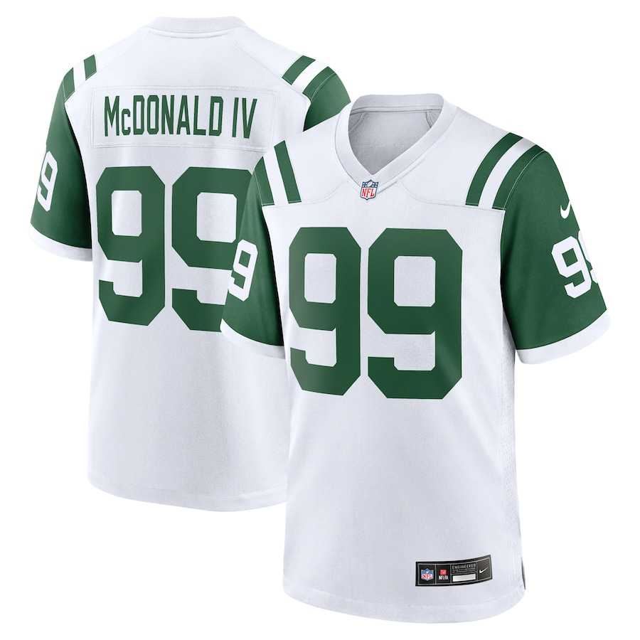 Men & Women & Youth New York Jets #99 Will McDonald IV White Classic Alternate VaporLimited Stitched Jersey,We sell and wholesale Men & Women & Youth New York Jets #99 Will McDonald IV White Classic Alternate VaporLimited Stitched Jersey on line form chian!